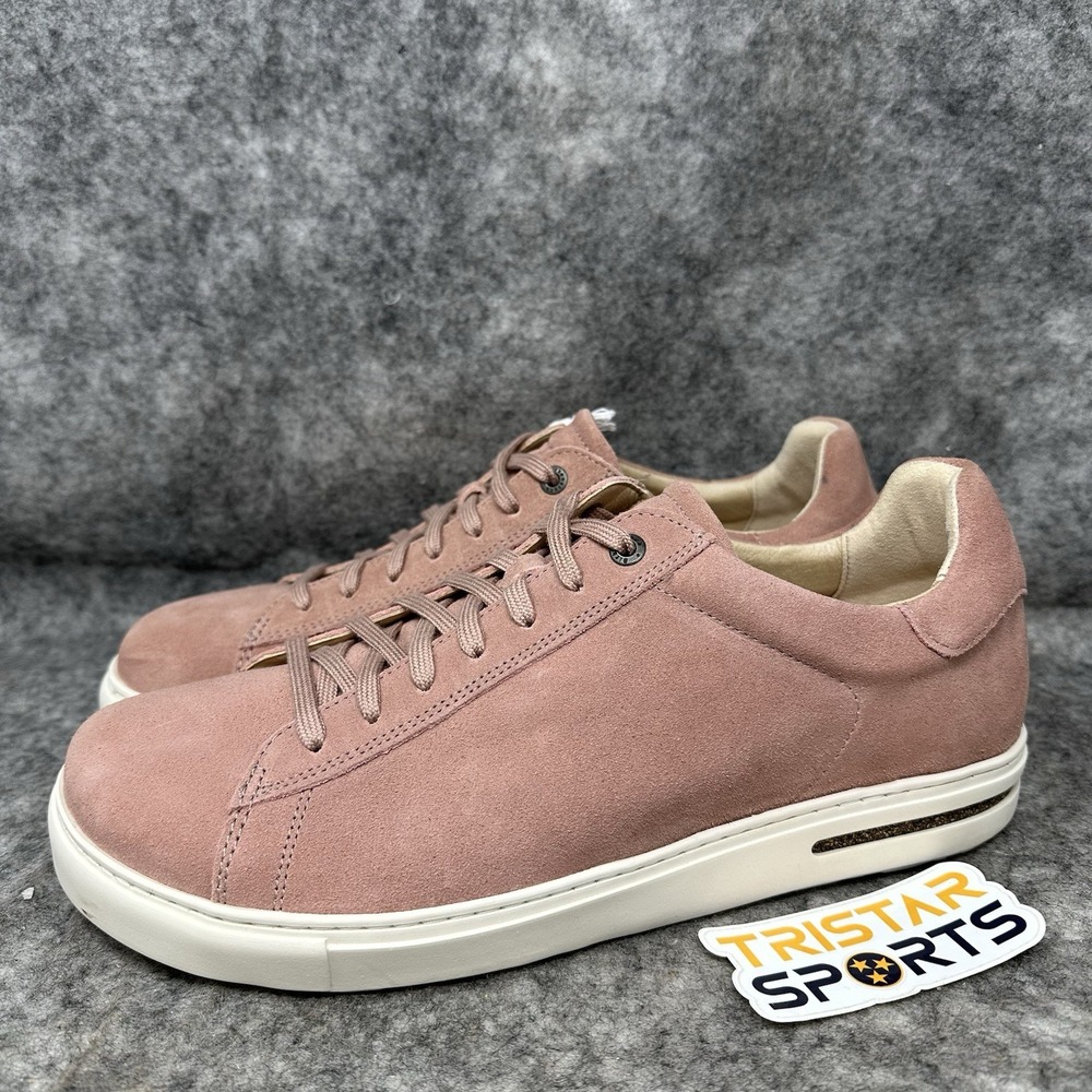 Birkenstock Bend Low Shoes Mens Size 11 N Pink Clay Suede Casual Sneakers